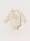 Juniors cream ribbed bodysuit, cap & jog set (pack of 3)
