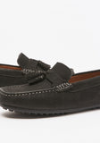 Mister Duchini Black Leather Loafers with Tassels (Box packaging) (New)