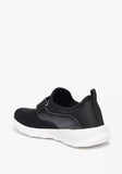 Oaklan black strap slip on shoes