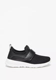 Oaklan black strap slip on shoes