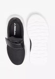 Oaklan black strap slip on shoes