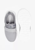 Oaklan grey strap slip on shoes (New)