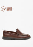 Mister duchini Brown textured loafers (Box Packaging) (New)