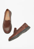 Mister duchini Brown textured loafers (Box Packaging) (New)