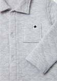 Matalan grey star collared sleepsuit (Thick cotton) (Winter)