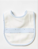 Giggles Solid Bib with Bow Detail and Press Button Closure