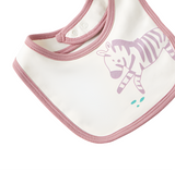 Juniors Zebra print Bib with Button Closure