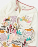Juniors leaf & Leopard printed sleepsuits (set of 2)
