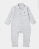 Matalan grey star collared sleepsuit (Thick cotton) (Winter)