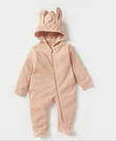 Juniors nude zipped cat ears sleepsuit (Winter)