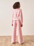 Juniors heart sequins knitted shirt & flared pants (set of 2) (winter)