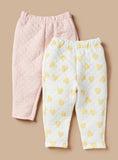 Juniors girls padded hearts & solid color trousers (winter)