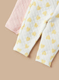 Juniors girls padded hearts & solid color trousers (winter)