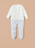 Juniors time to play animals embroidered sleepsuit