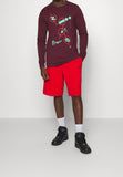Nike Mens Maroon Printed Tshirt