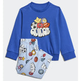 Adidas Goal Printed Blue Shirt & Pyjama Set (Set Of 2) (winter)