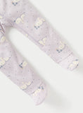Juniors Lilac Duck Printed Zipped Sleepsuit