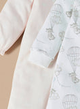 Juniors Rabbit & Balloon Printed Sleepsuit (set of 2)