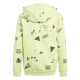 Adidas green printed hoodie (winter)