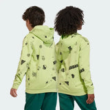 Adidas green printed hoodie (winter)