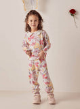 Juniors all over floral printed knitted shirt & Jog pants (set of 2)  (winter)