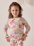 Juniors all over floral printed knitted shirt & Jog pants (set of 2)  (winter)