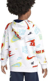 Adidas solid white just do it hoodie (winter)
