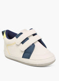 Juniors Panelled Shoes with Hook and Loop Closure