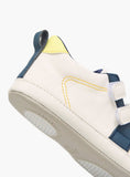 Juniors Panelled Shoes with Hook and Loop Closure