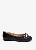 Little Missy Chain Accented Slip On Ballerina Shoes