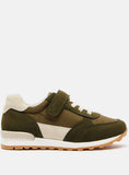 Juniors Colour Block Sneakers with Hook and Loop Closure
