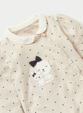 Juniors Cat & Kitten Embroidered Sleepsuit