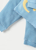 Juniors Blue Dino World Shirt & Pyjama Set (Set Of 2)