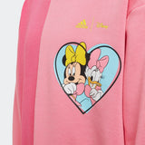 Adidas minnie & daisy pink colorblock long sweat dress (winter)