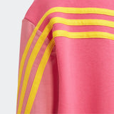 Adidas minnie & daisy pink colorblock long sweat dress (winter)