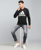 Adidas Solid Black Boys Sweatshirt (winter)