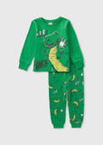 Matalan Green T Rex Printed Shirt & Pyjama Set (Set Of 2)