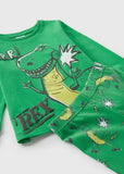 Matalan Green T Rex Printed Shirt & Pyjama Set (Set Of 2)
