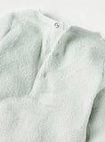 Juniors Ice Blue Tiger Embroidered Fleece Sleepsuit (winter)