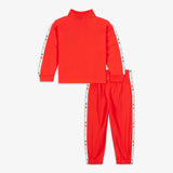Nike Solid Red Shirt & Jog Pants (Set Of 2) (winter)