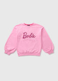 Barbie sequined pink sweatshirt (flecce lined) (winter)