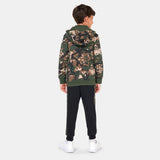 Adidas Green Camouflage Printed Hoodie & Jog Pants (Set Of 2) (winter)