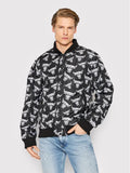 Men's Chicago Bulls Distressed Logo Bomber Jacket (Winter)