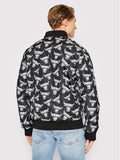 Men's Chicago Bulls Distressed Logo Bomber Jacket (Winter)