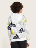 Adidas All Over Logo Printed Hoodie (Winter)