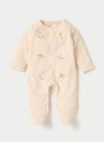 Juniors Pink Duck Embroidered Sleepsuit (Winter)