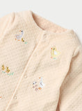 Juniors Pink Duck Embroidered Sleepsuit (Winter)