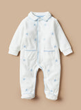 Giggles All Over Star Printed Collared Sleepsuit (winter)