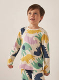 Juniors All Over Colorful Animal Printed Shirt & Pyjama Set (Set Of 2)