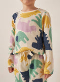 Juniors All Over Colorful Animal Printed Shirt & Pyjama Set (Set Of 2)